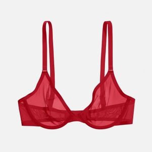 CUUP The Plunge Model Bra in Cerise 36D
